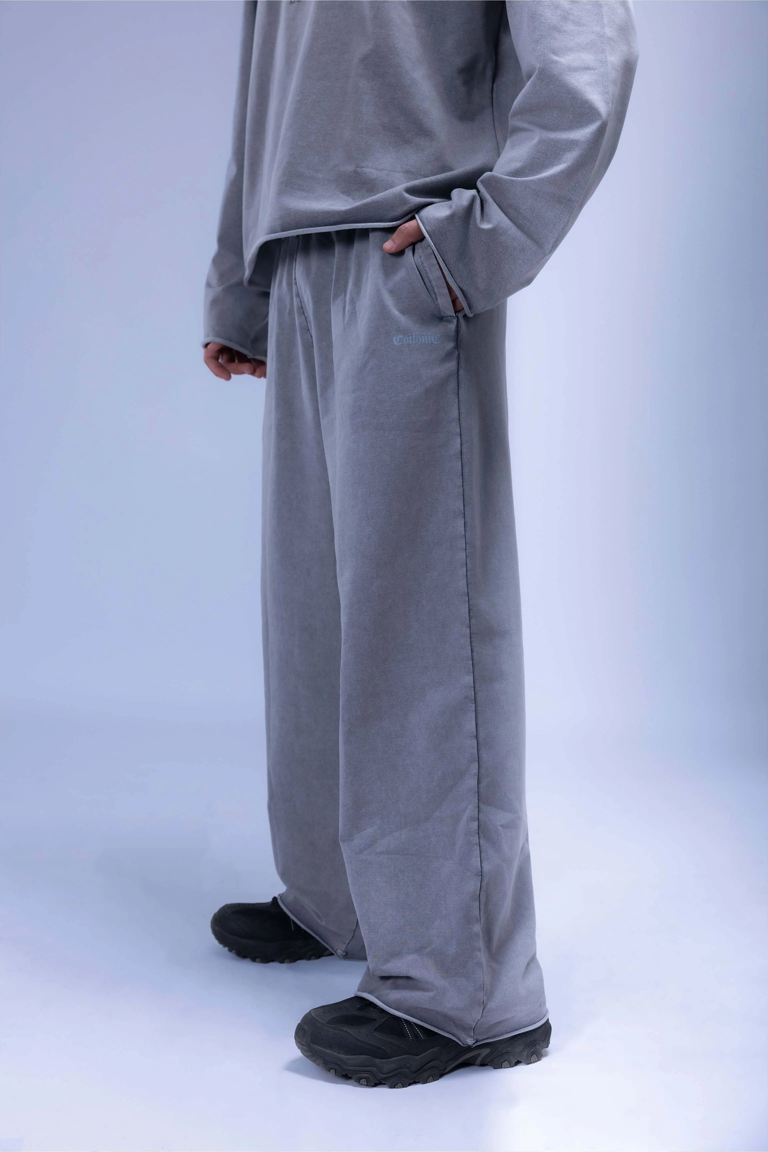 Faded Acid Wash Baggy Fit Jogger - Image 2