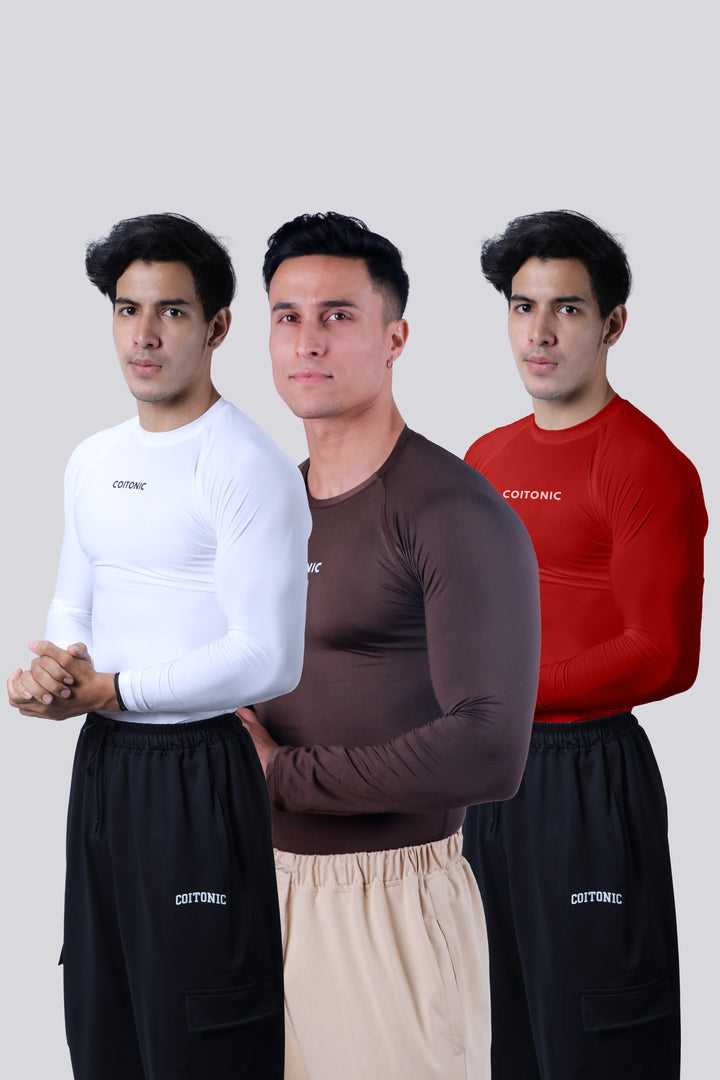 Compression Full Sleeves T-shirt Combo