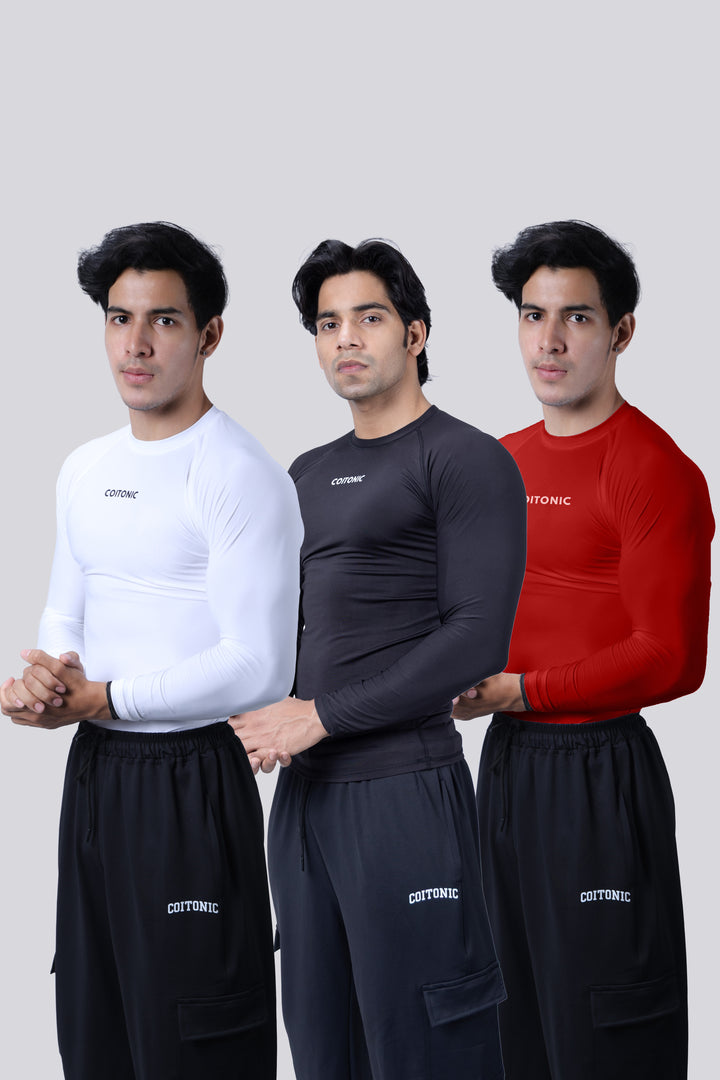 Compression Full Sleeves T-shirt Combo