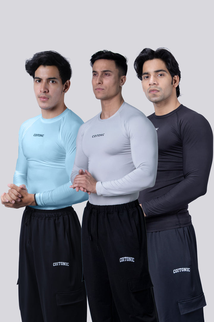 Compression Full Sleeves T-shirt Combo