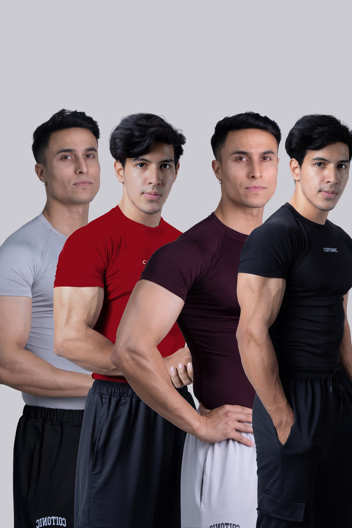 Compression Half Sleeves T-shirt Combo