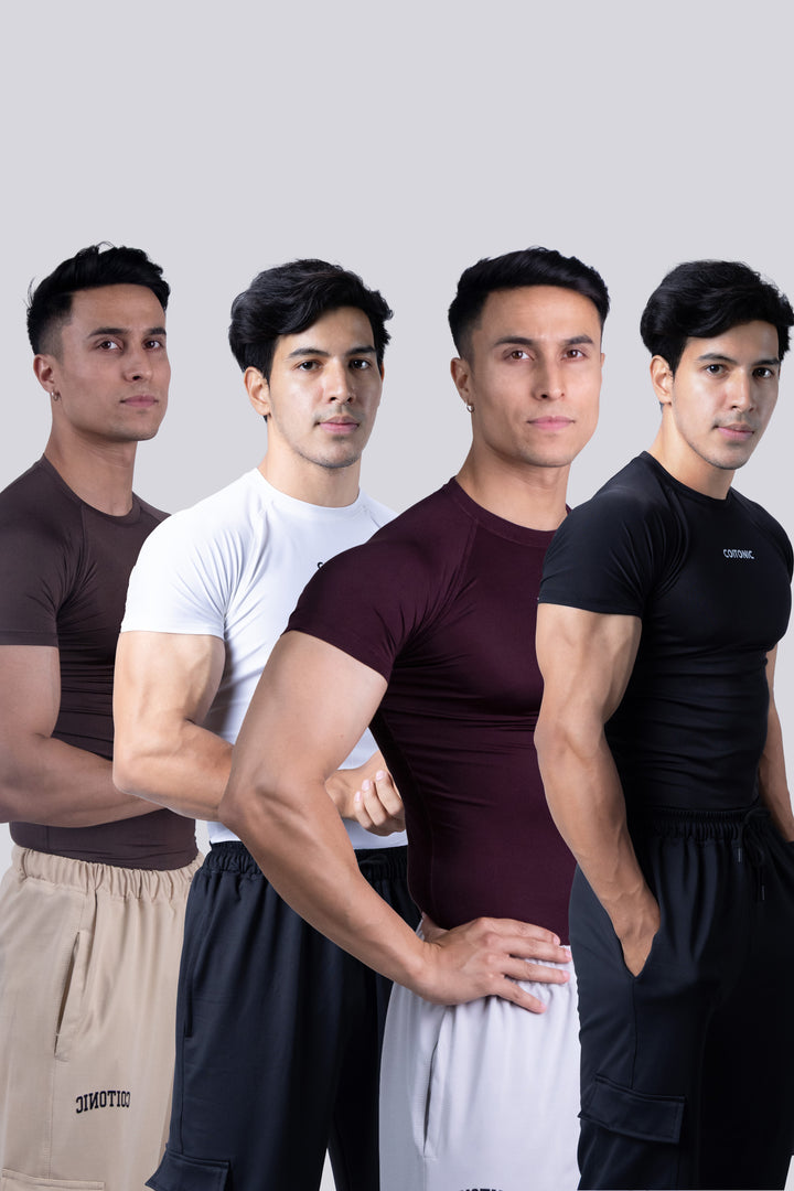 Compression Half Sleeves T-shirt Combo