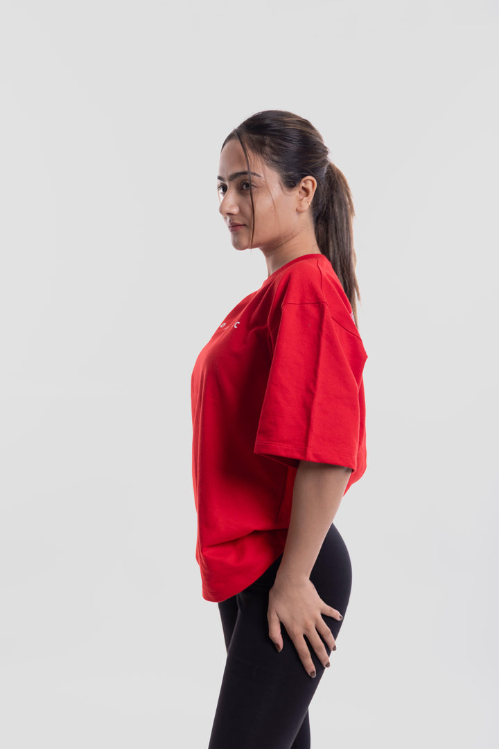 Bold Arc Oversize T-shirt [ Women's ]