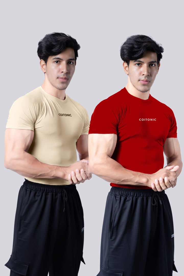 Compression Half Sleeves T-shirt Combo