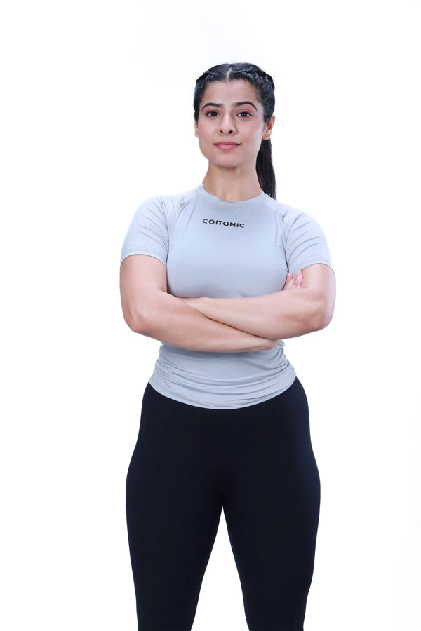 Women's Compression T-Shirts India | Gym Compression Tops | Coitonic