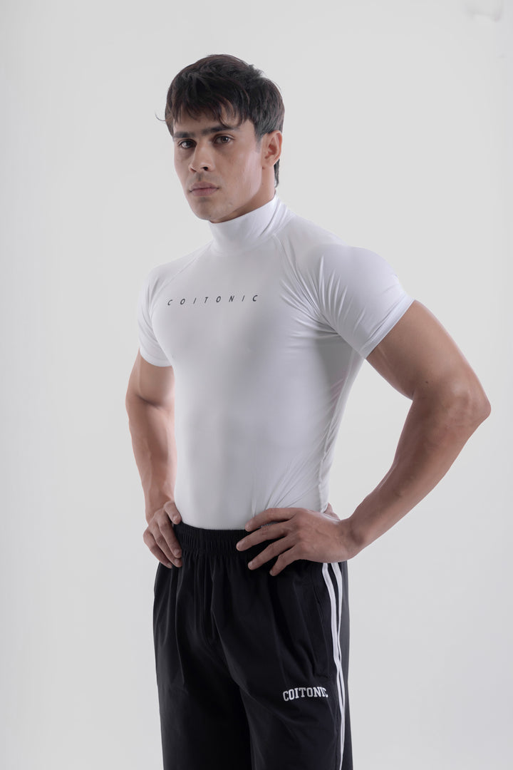 Compression Half Sleeves High Neck T-shirt