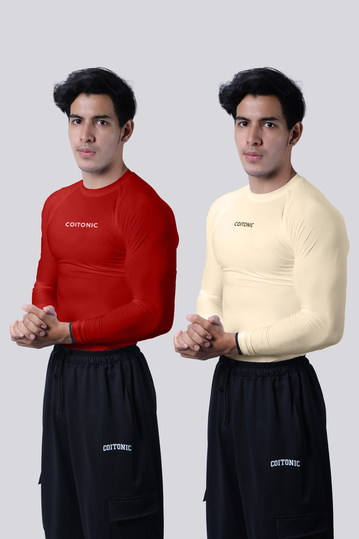 Compression Full Sleeves T-shirt Combo