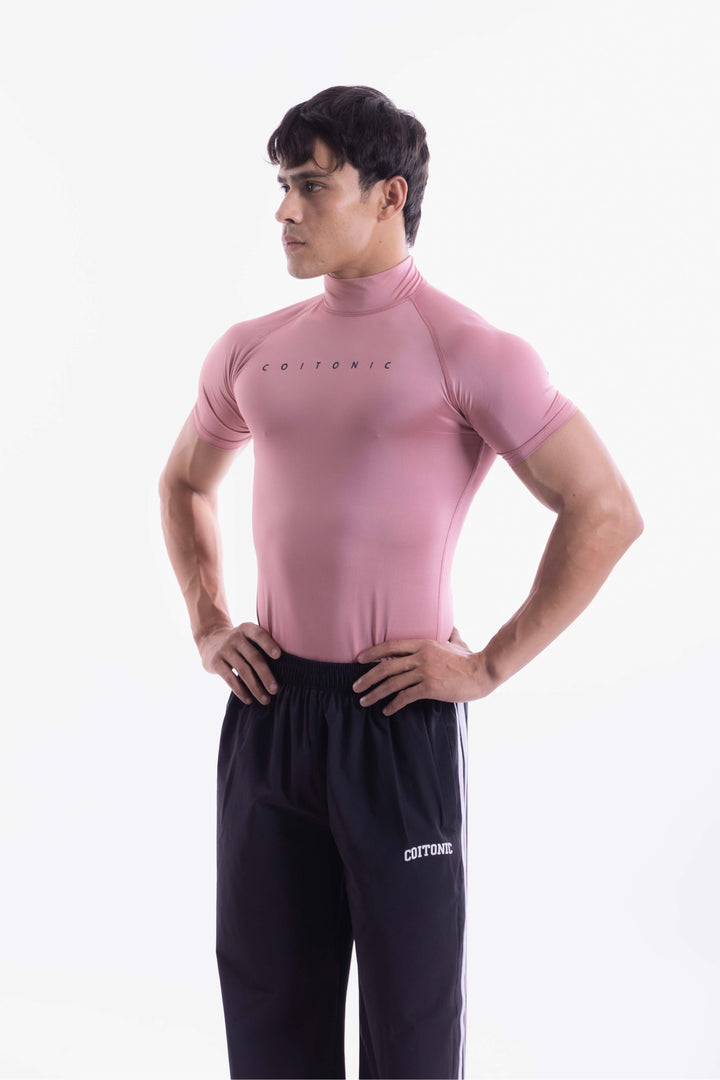 Compression Half Sleeves High Neck T-shirt