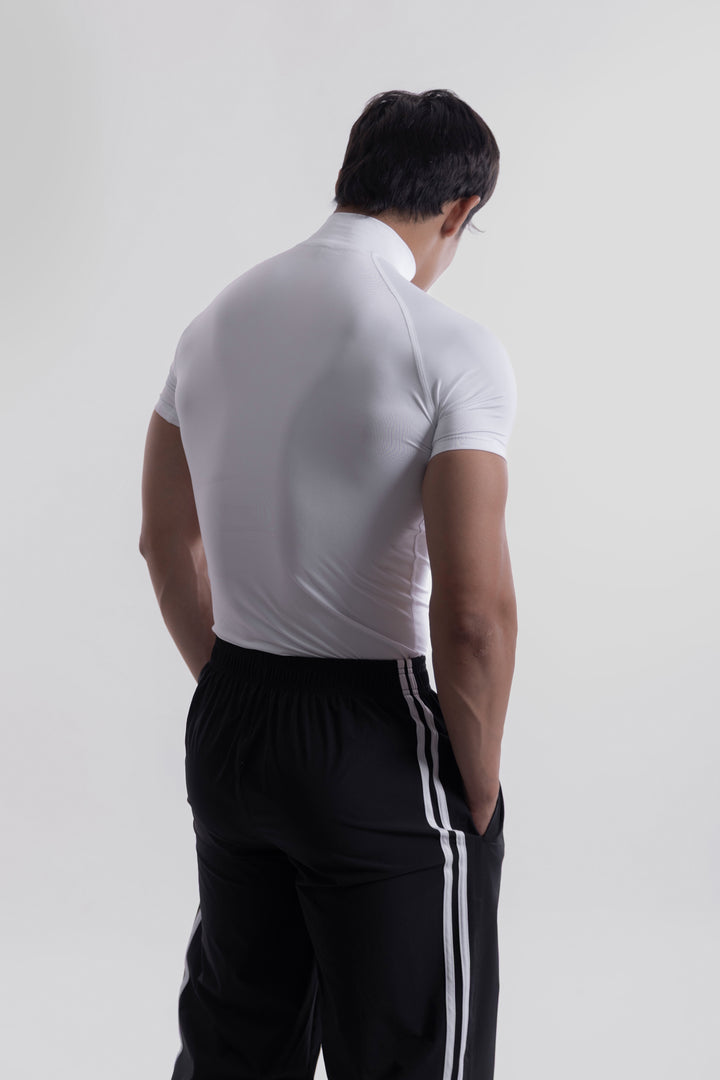 Compression Half Sleeves High Neck T-shirt