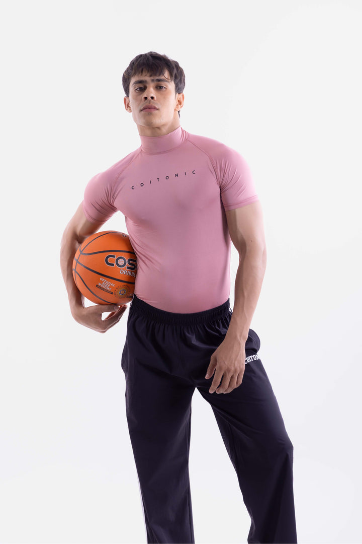 Compression Half Sleeves High Neck T-shirt