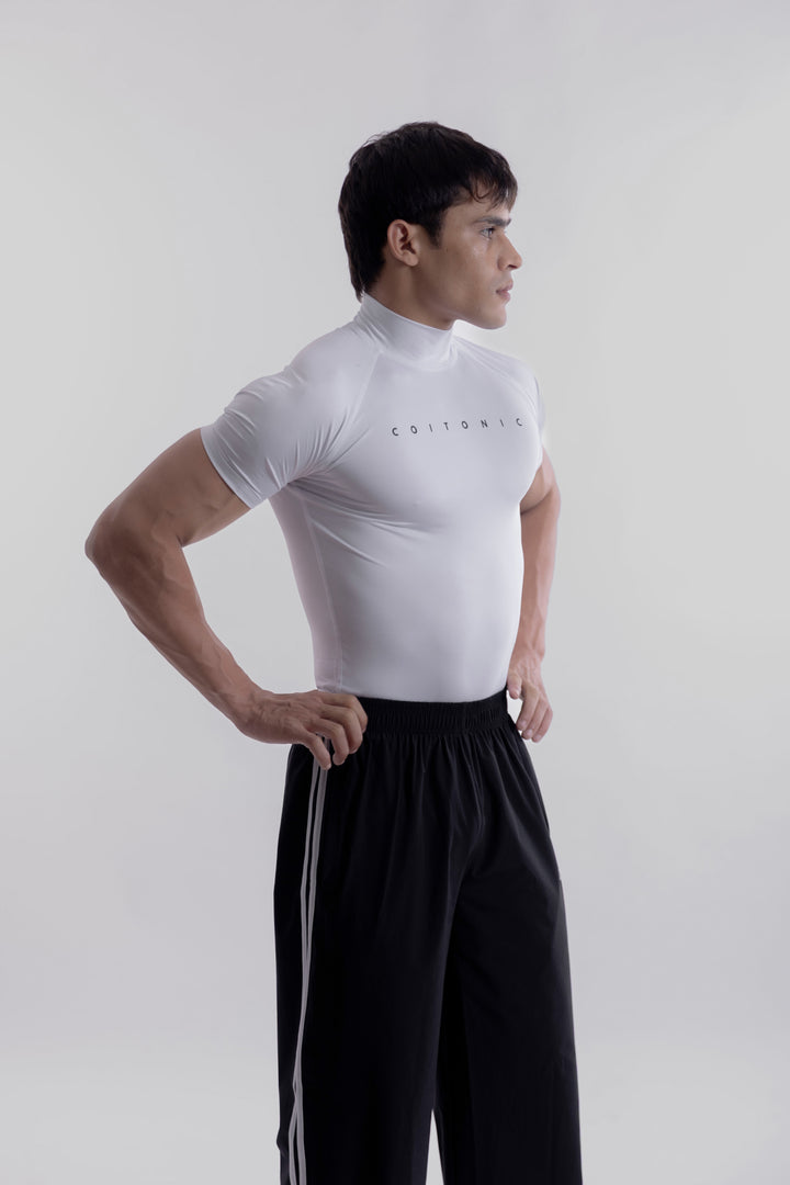 Compression Half Sleeves High Neck T-shirt