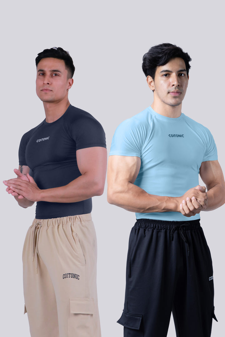 Compression Half Sleeves T-shirt Combo
