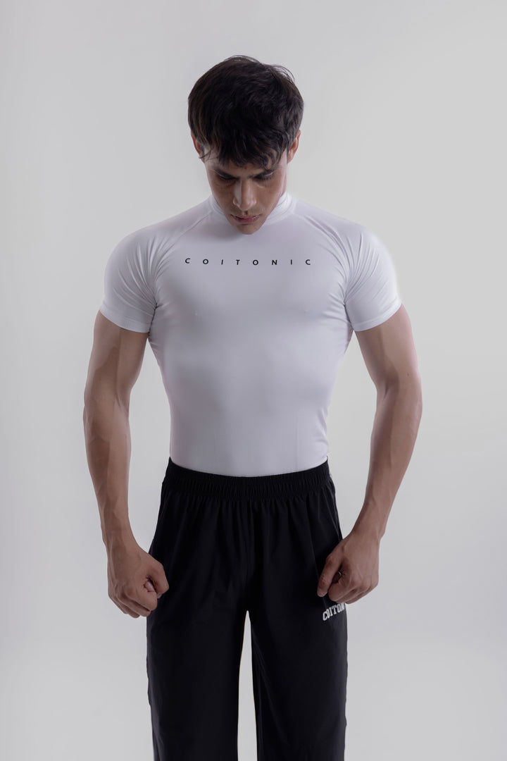 Compression Half Sleeves High Neck T-shirt