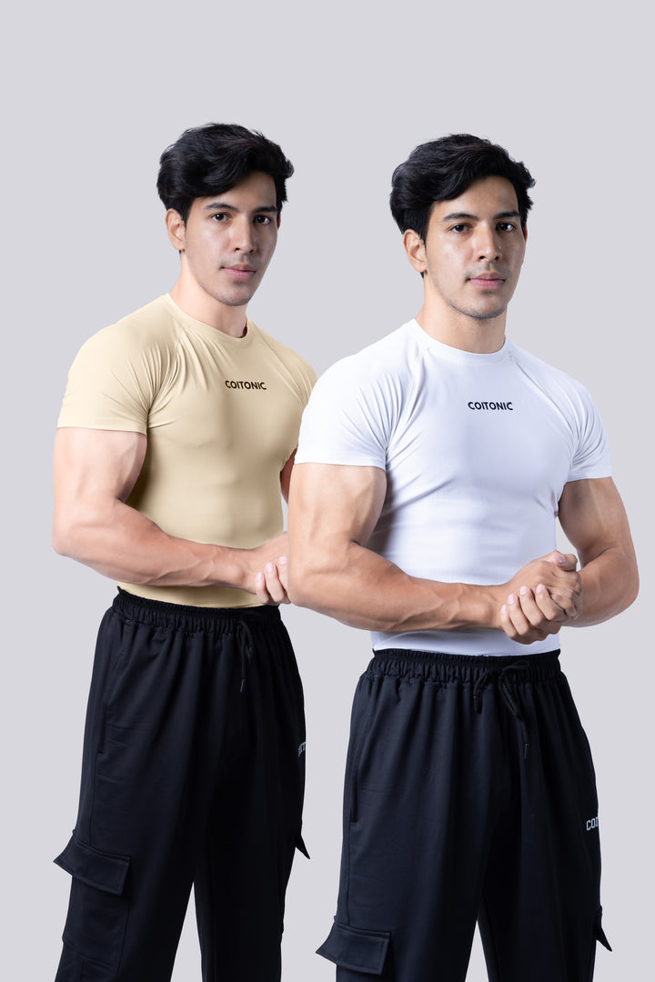 Compression Half Sleeves T-shirt Combo