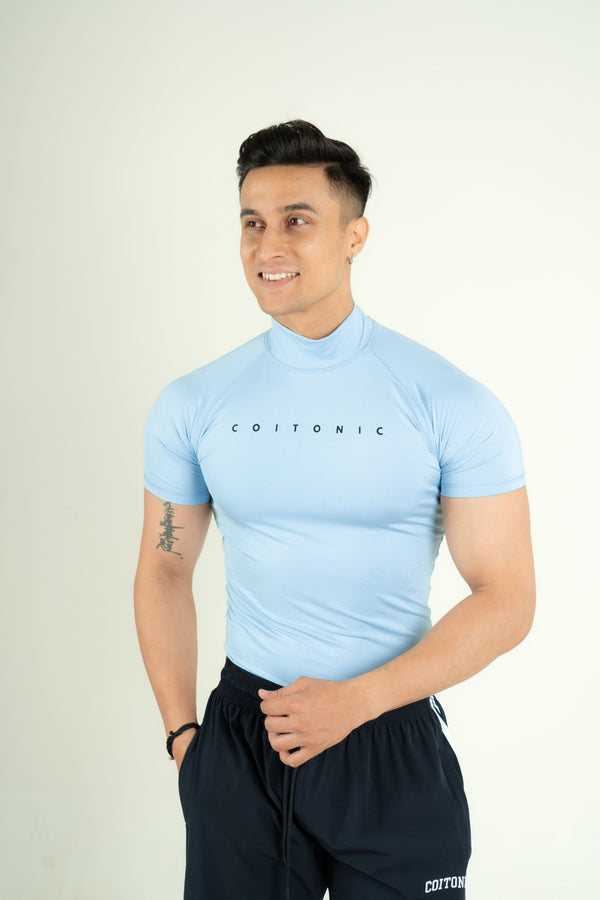 Compression Half Sleeves High Neck T-shirt