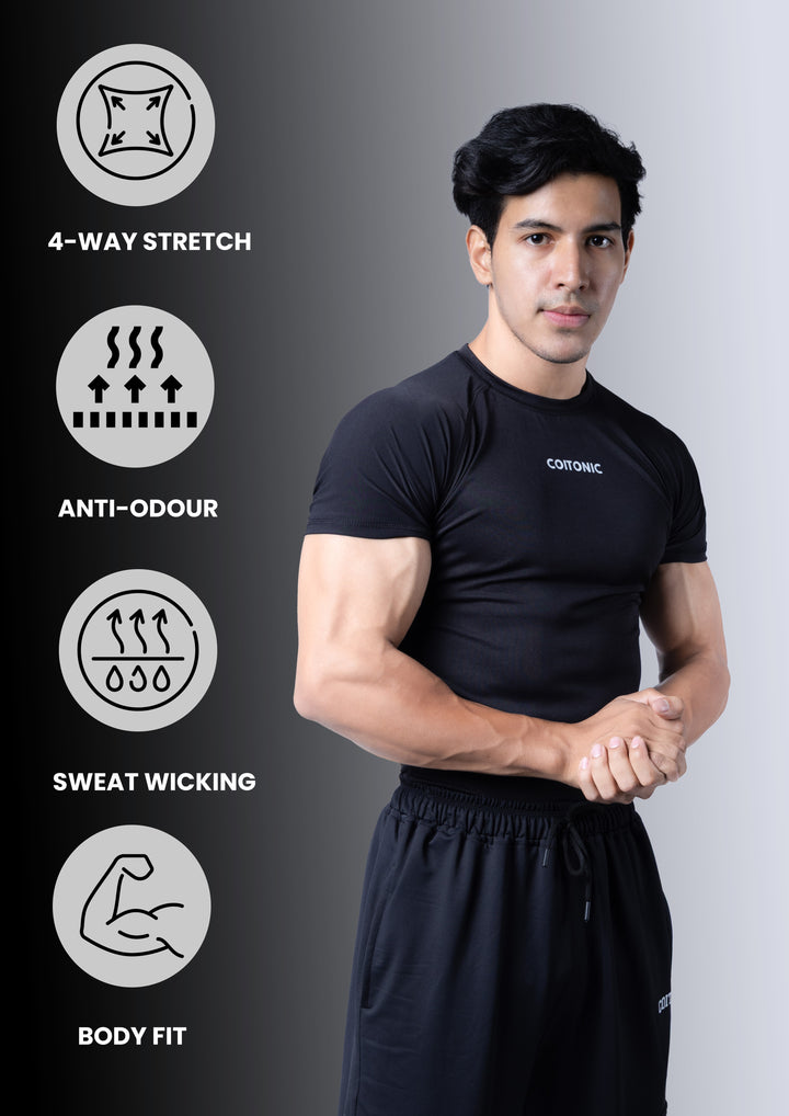 Compression Half Sleeves T-shirt Combo