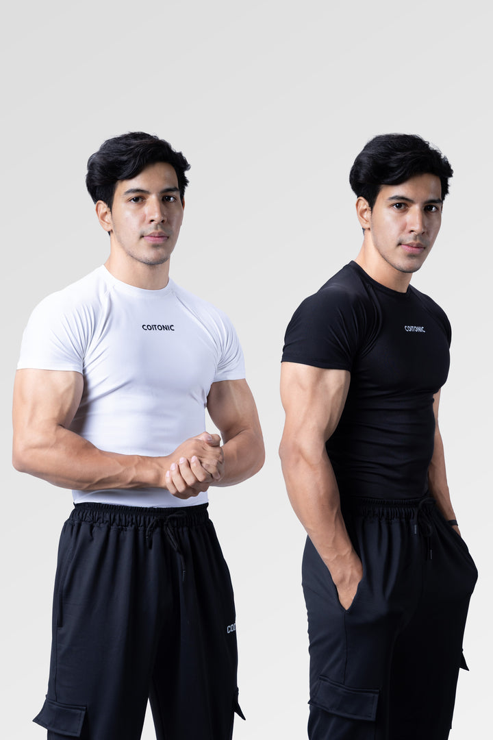 Compression Half Sleeves T-shirt Combo