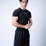 Compression Half Sleeves T-shirt - Black