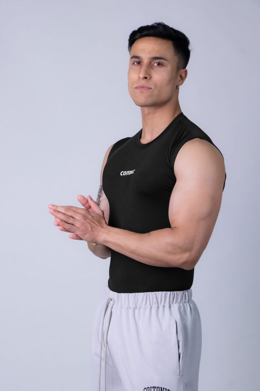 Coitonic Compression Sleeveless Tank ( Black ) - Image 3