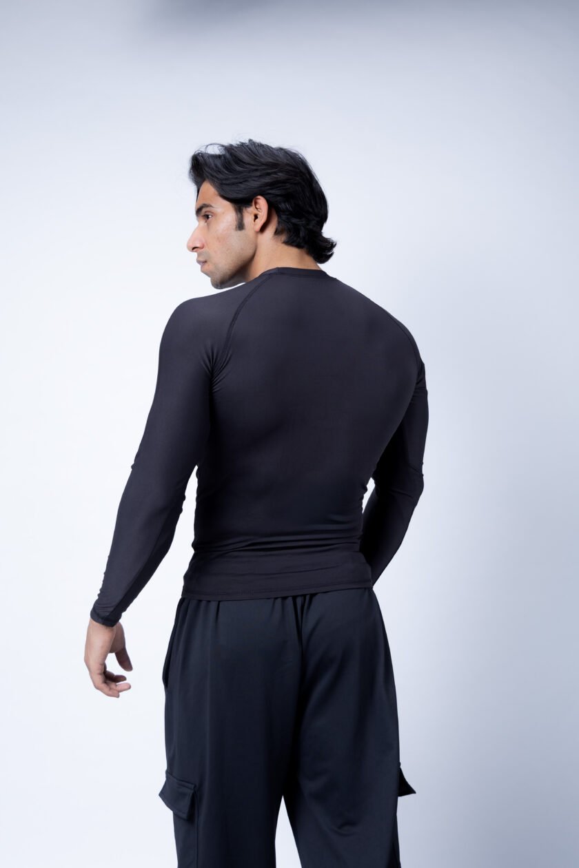 Compression Full Sleeves Black T-shirt - Image 3