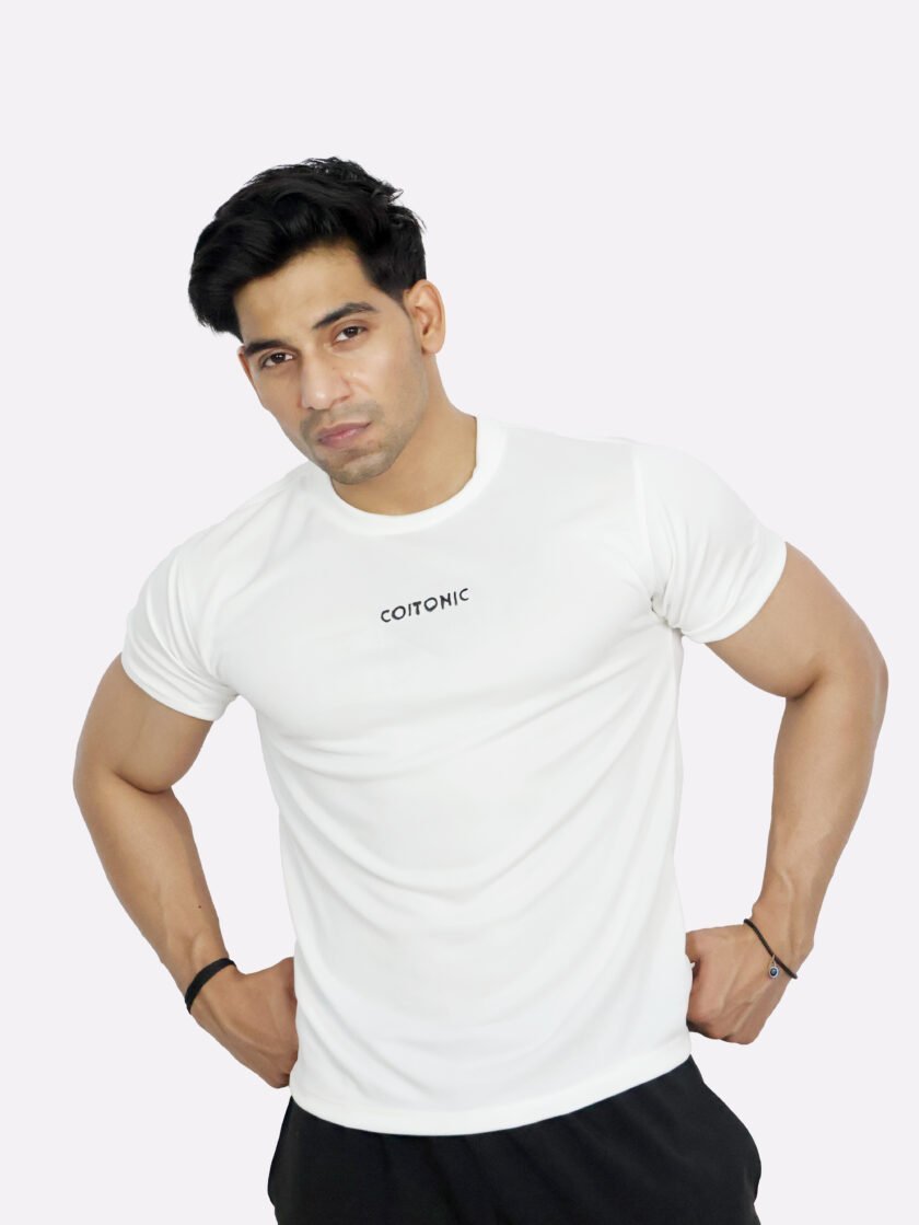 Coitonic Slim Fit T-Shirt - White - Image 4