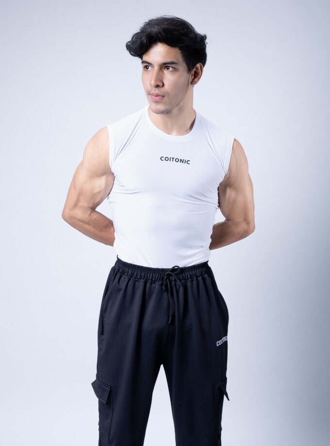 Coitonic Compression Sleeveless Tank ( White )