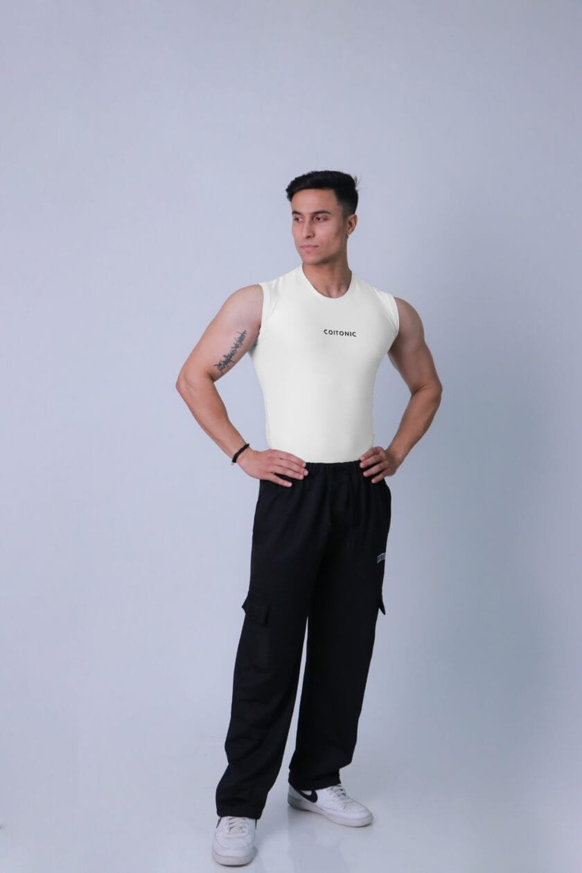 Coitonic Compression Sleeveless Tank ( White )