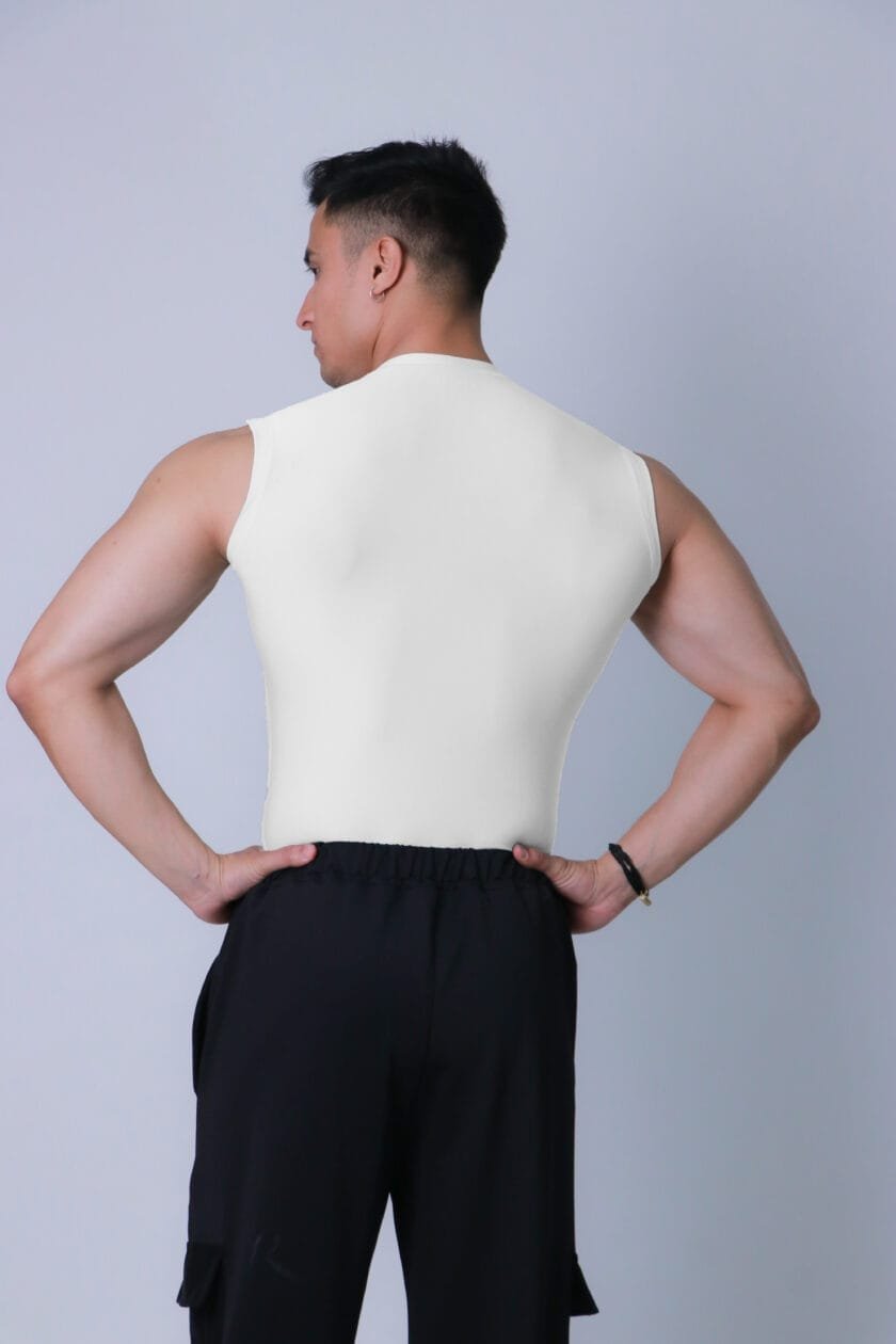 Coitonic Compression Sleeveless Tank ( White ) - Image 4