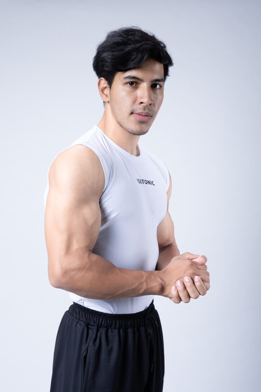 Coitonic Compression Sleeveless Tank ( White ) - Image 2