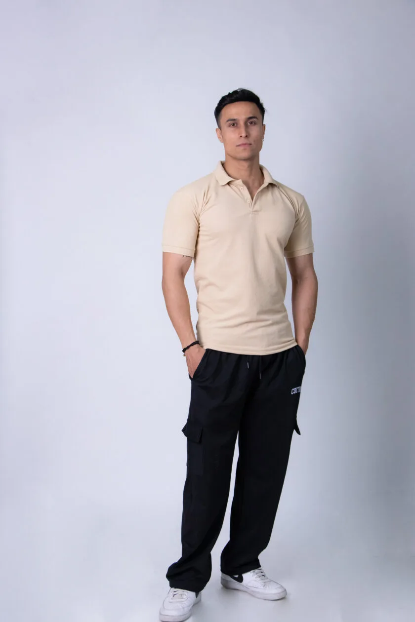 Coitonic Polo T-shirt Beige - Image 2