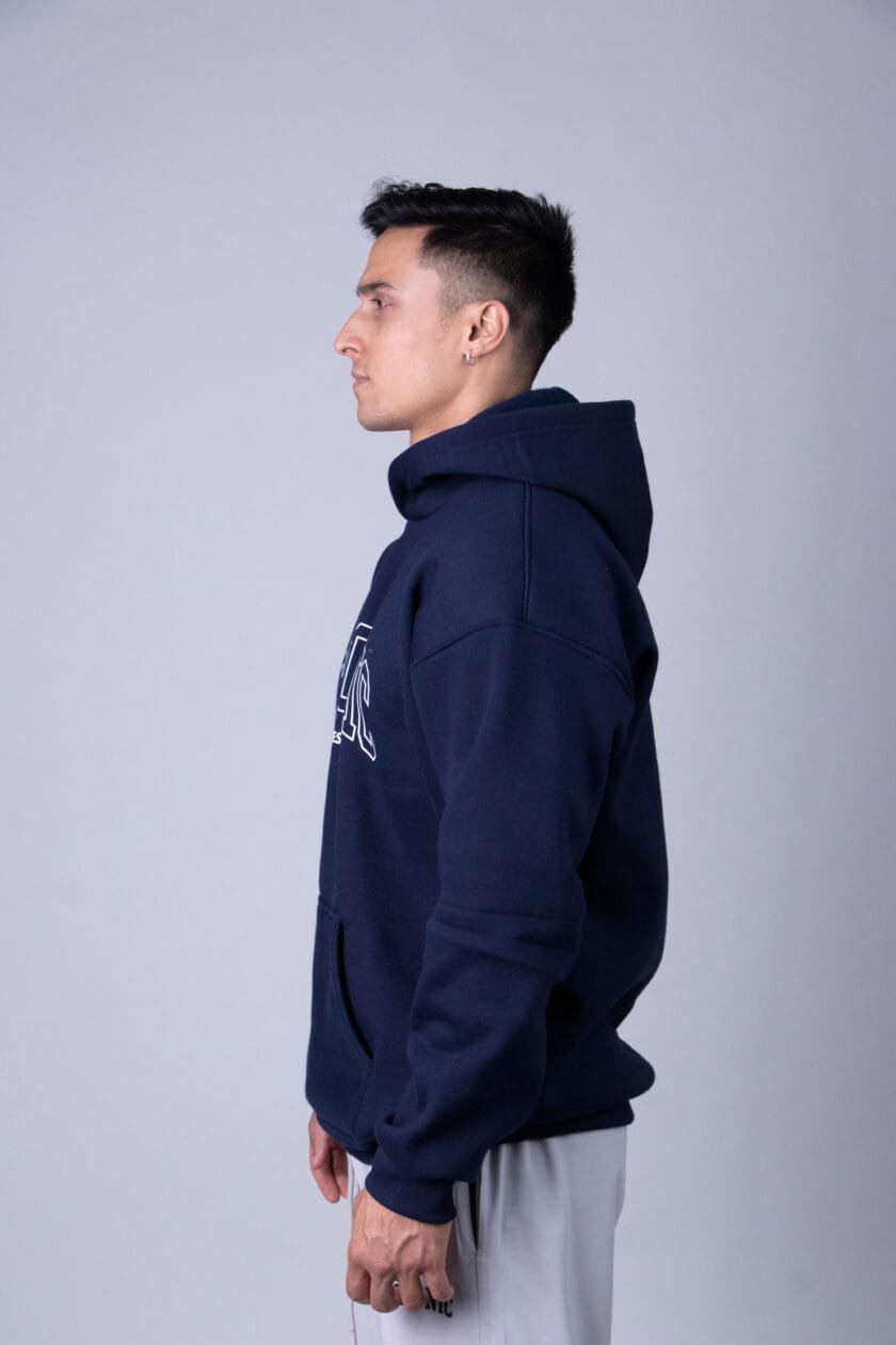 Coitonic Oversized Hoodie Navy Blue - Image 4