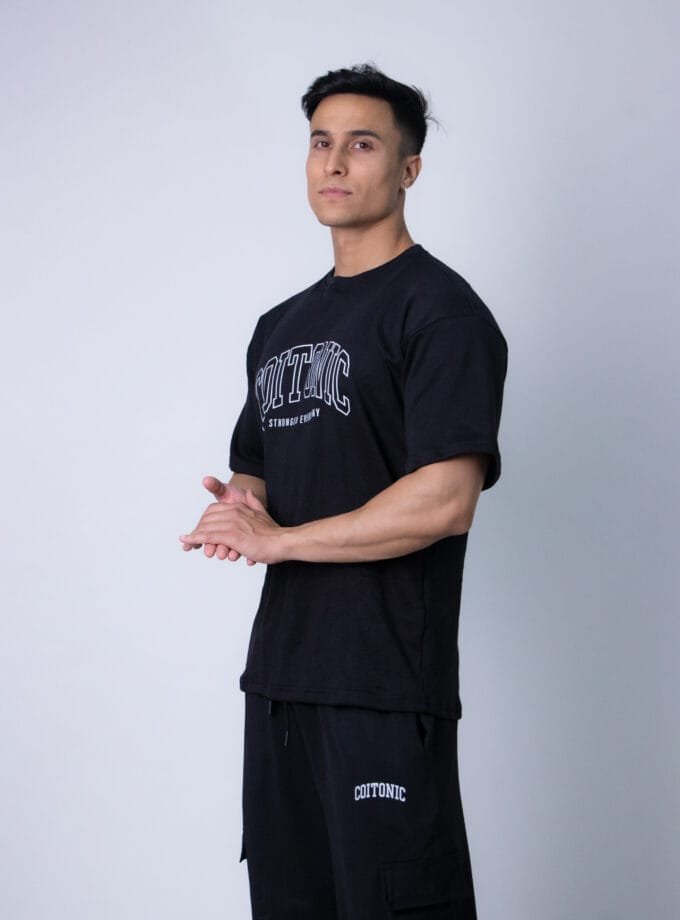 Coitonic Oversized T-shirts Black