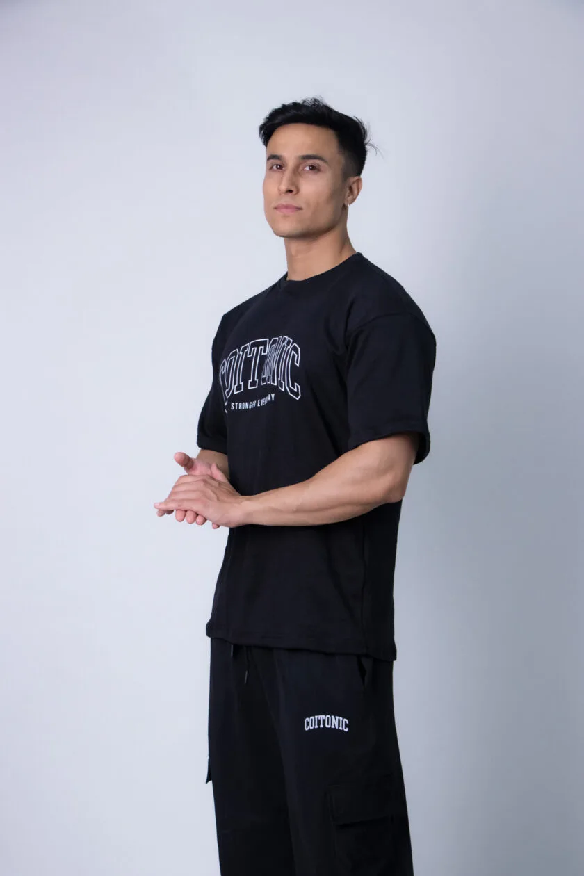 Coitonic Oversized T-shirts Black