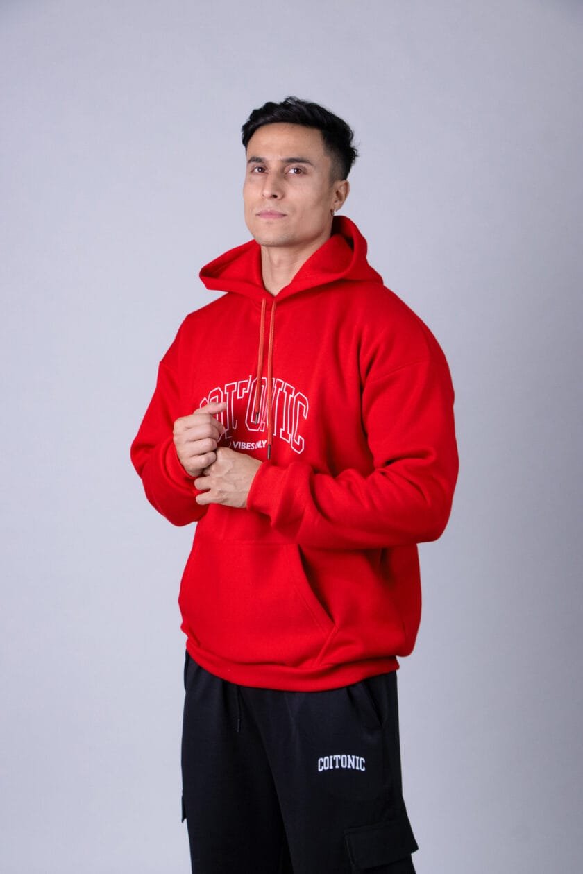 Coitonic Oversized Hoodie Red