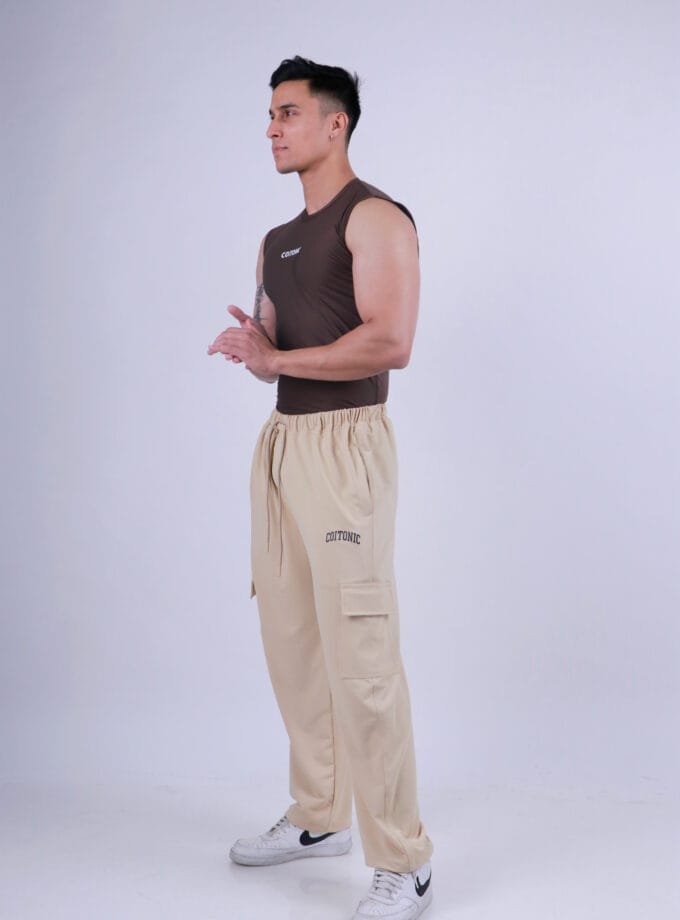 Compression Sleeveless Tank - Medium, Brown
