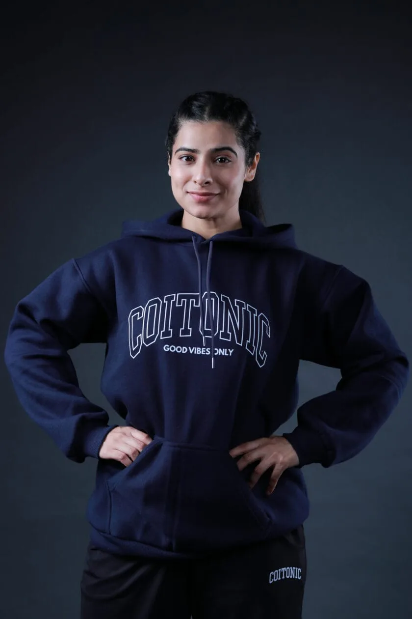 Coitonic Oversized Hoodie Navy Blue (Women’s)