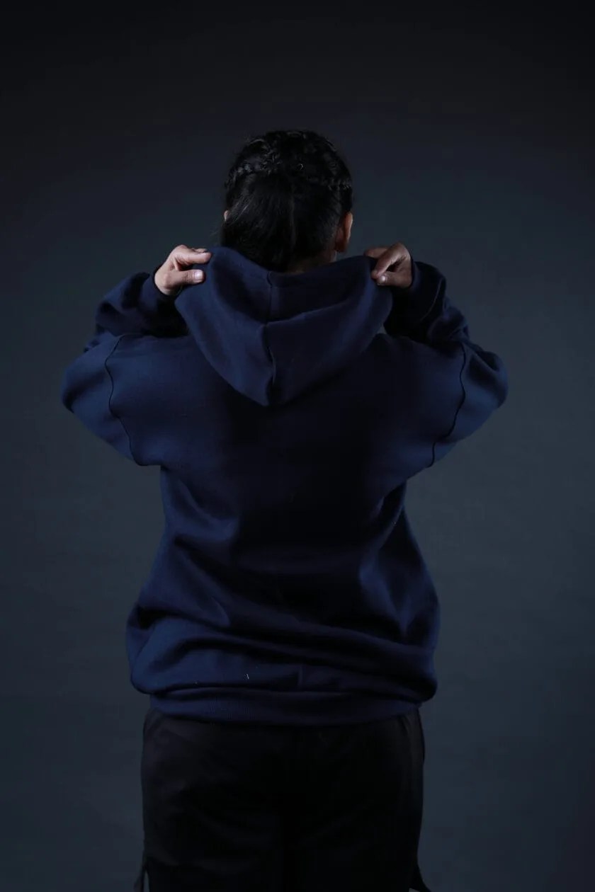 Coitonic Oversized Hoodie Navy Blue (Women’s) - Image 5