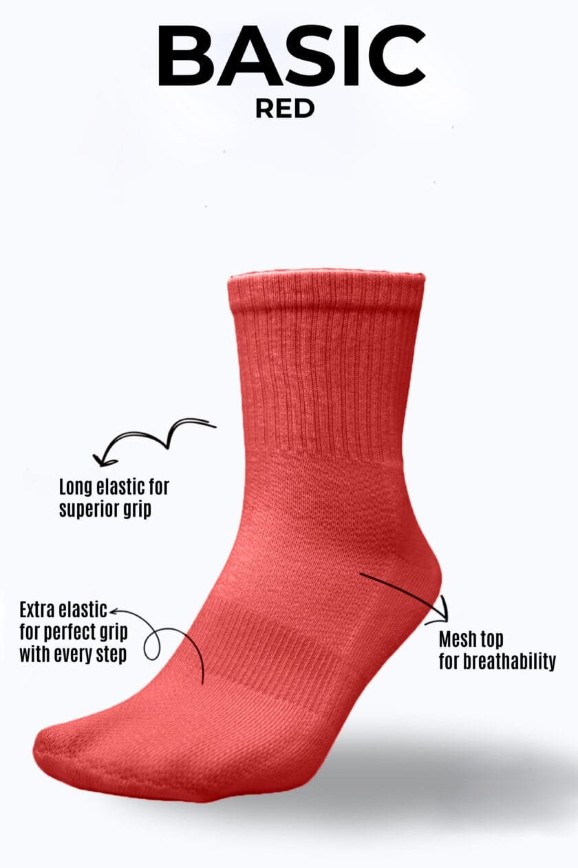 Coitonic Black, White & Red Socks Combo - Image 6