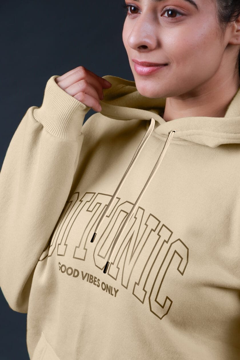 Coitonic Oversized Hoodie Beige (Women’s) - Image 5