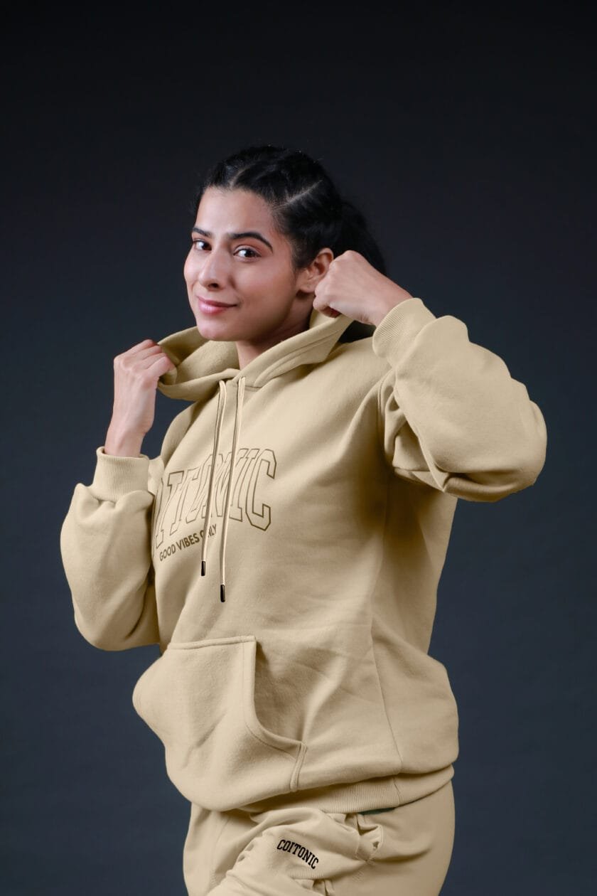 Coitonic Oversized Hoodie Beige (Women’s)