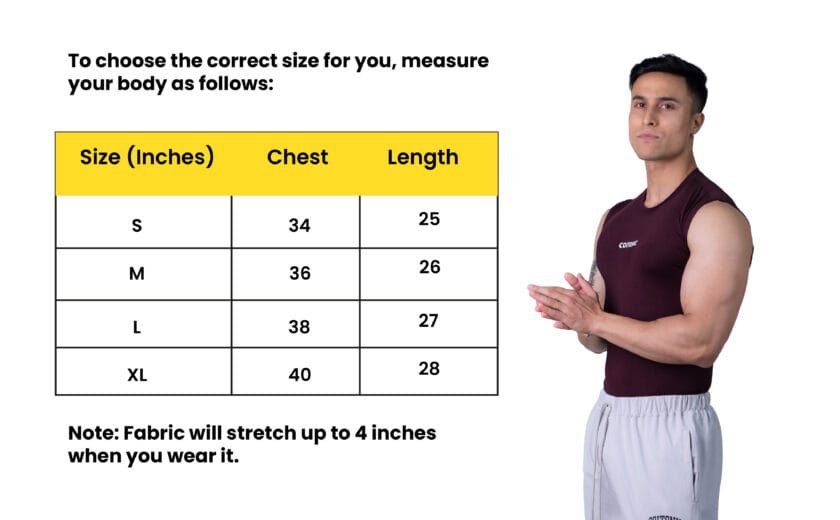 Compression Half Sleeves Maroon T-shirt - Image 6