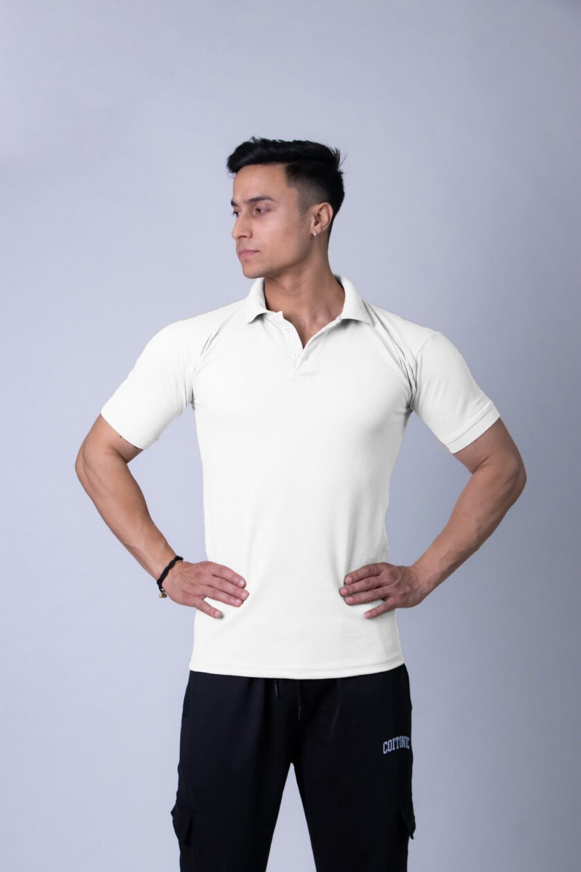 Coitonic Polo T-shirt White - Image 3