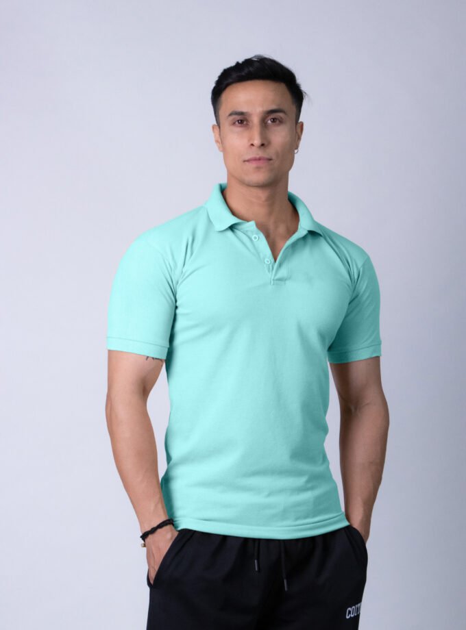 Coitonic Polo T-shirt Aqua Green