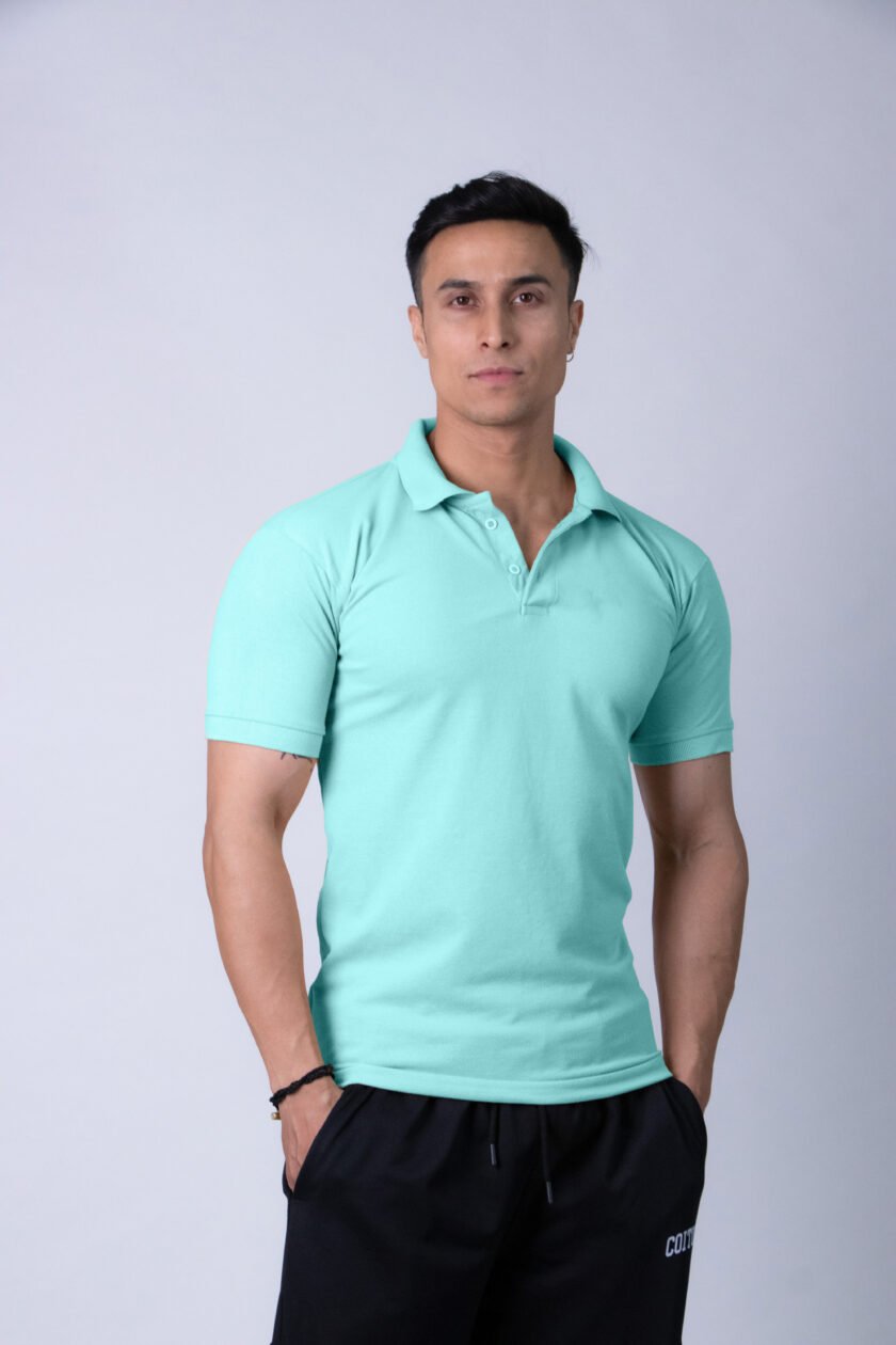 Coitonic Polo T-shirt Aqua Green