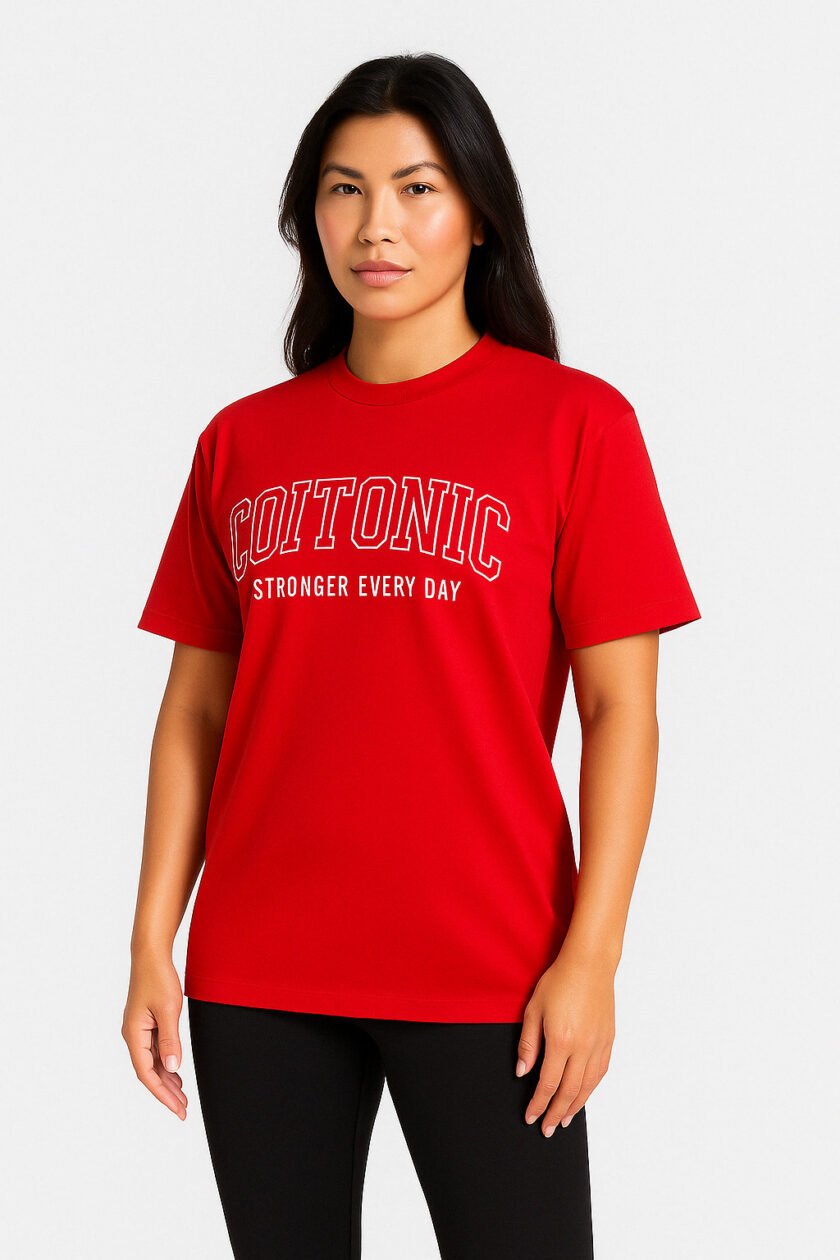 Coitonic Oversized T-shirts Red (Women’s) - Image 3