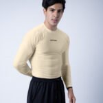Compression Full Sleeves T-shirt - Beige