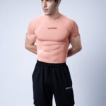 Compression Half Sleeves T-shirt - Peach