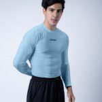 Compression Full Sleeves T-shirt - Ocean Blue