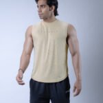 Coitonic Dry-Fit Delt Tank Top - Beige
