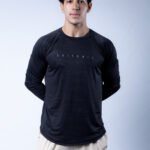 Coitonic Dry-Fit Full Sleeves T-Shirt - Black